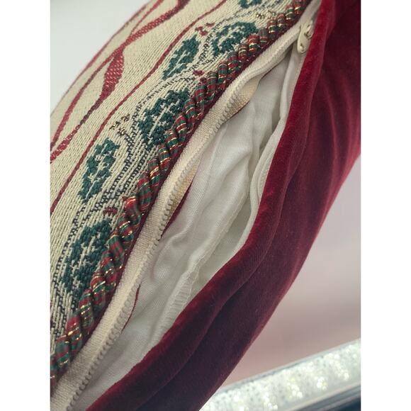 Riverdale Christmas Pillow Set Of Three Angels Gold Wings Tapestry Holiday Decor - Picture 6 of 6